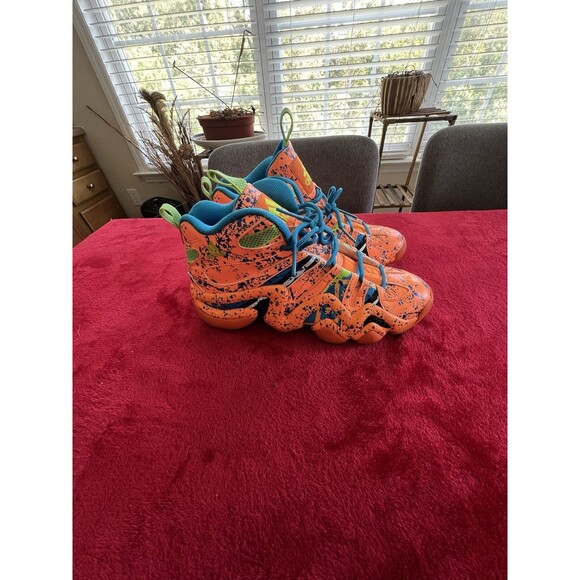 Adidas Crazy 8 Kobe All-Star Orange Paint Splatter Mens Size 9.5 - Picture 1 of 12